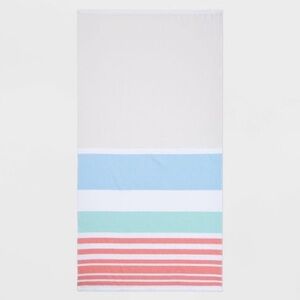 2 Pack of Sand Resist 6 foot Beach Towel - Sun Squad™